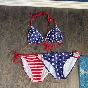 Stars & Stripes Reversible Top Bikini Bundle - XL
